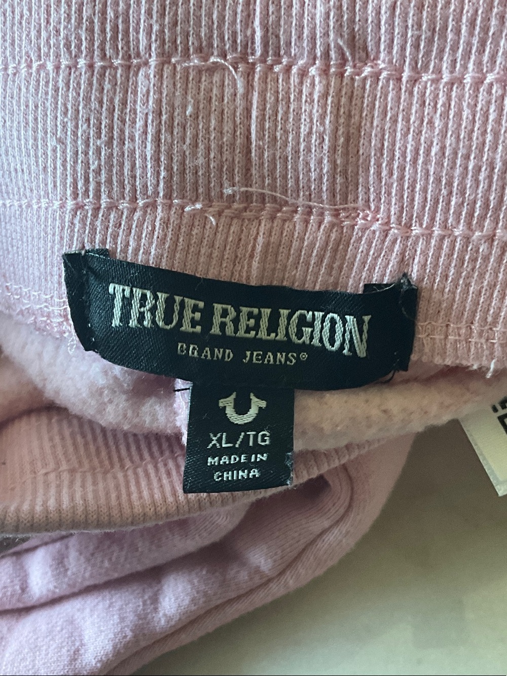 Women’s True Religion Pink Hooded Zip Sweatshirt & Joggers Set - Picture 11 of 11